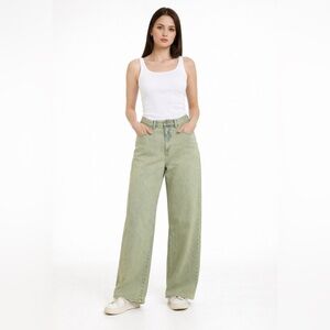 Madewell Green Wash Straight Leg Jeans Size 31